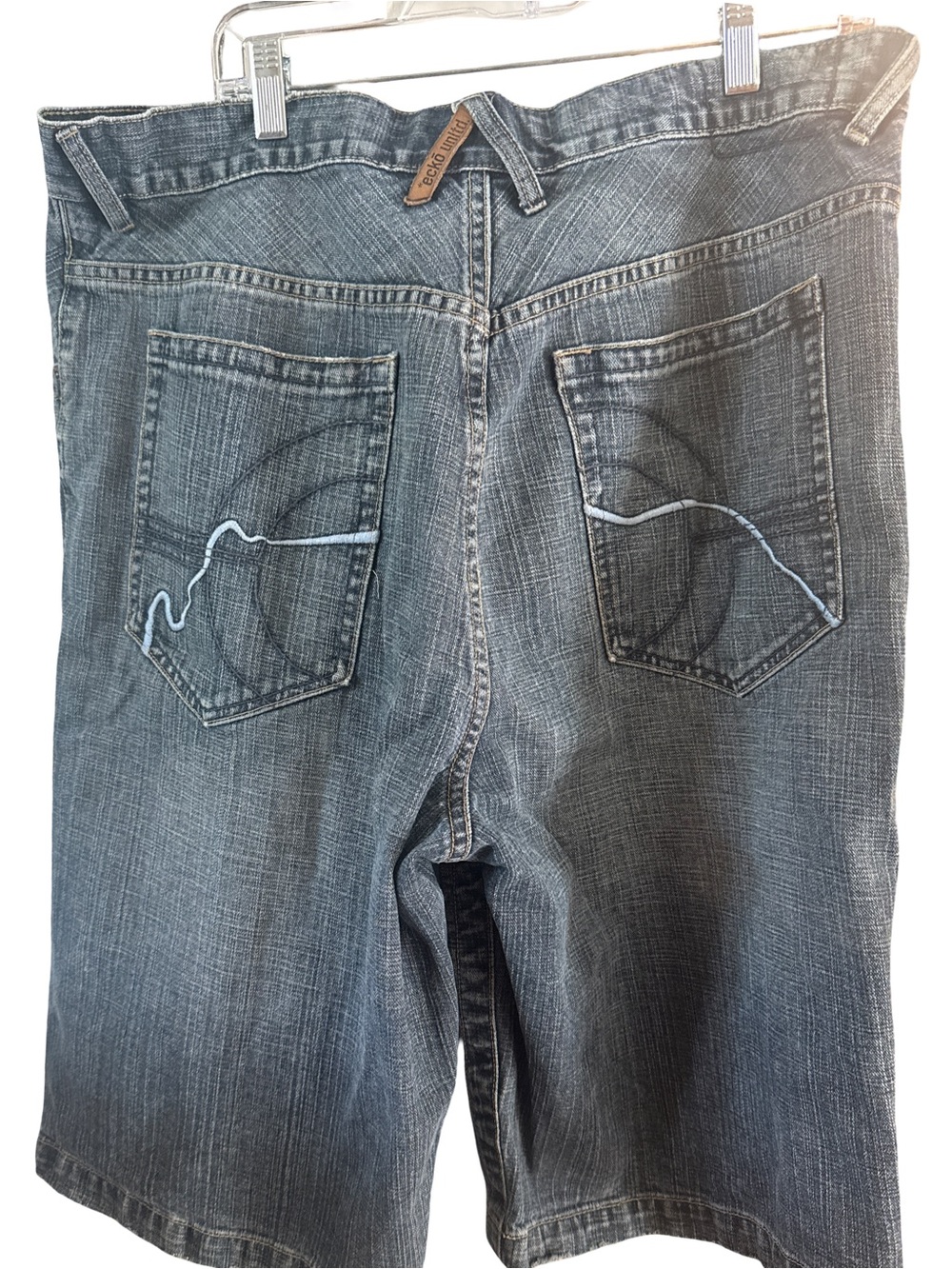 Ecko Unltd Shorts Mens 36 Denim Skate Streetwear Hip Hop - Picture 2 of 5